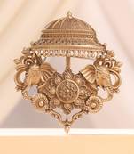 Regal elephant canopy brooch