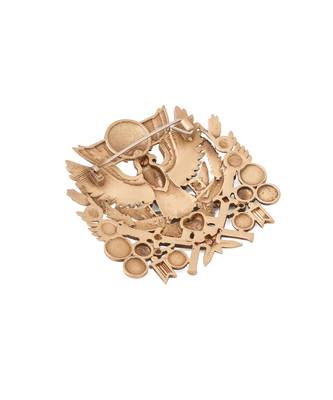 Imperial eagle crest brooch 3