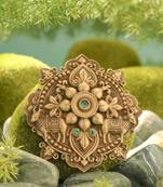 Verdant crystal radiance brooch