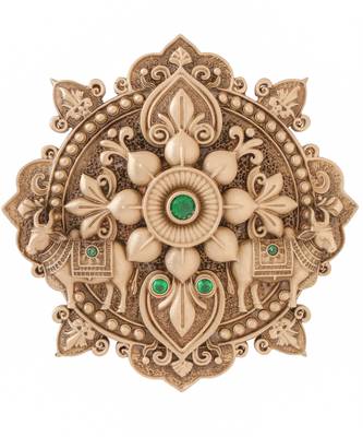 Verdant crystal radiance brooch 2