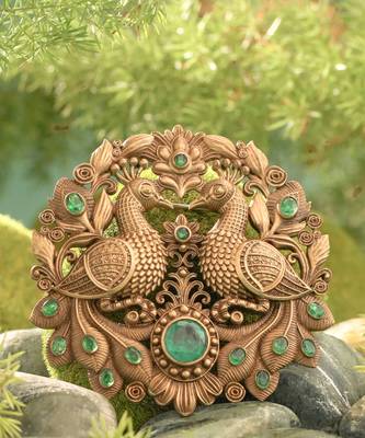 Peacock splendor brooch 1
