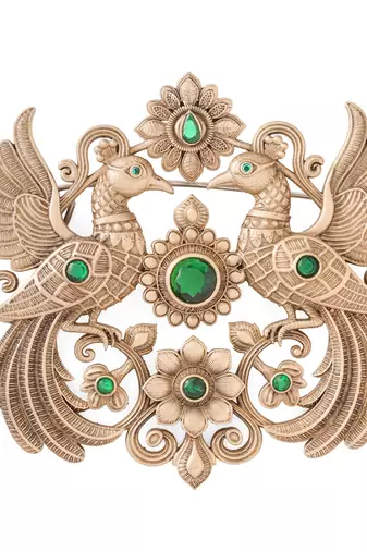 Peacock enchantment brooch