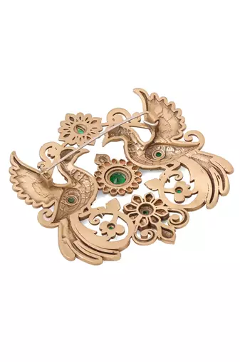 Peacock enchantment brooch