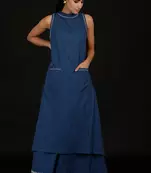 Carolina blue halter kurta