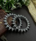 Oxidised silver kolhapuri traditional designer bangles