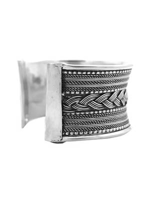 Oxidised silver cuff bangle kada bracelet 4