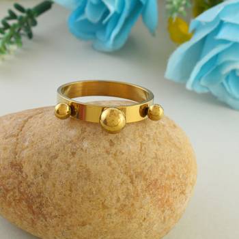 Memoir brass gold fashion finger ring men women 1