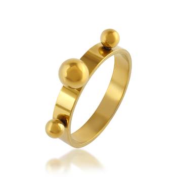 Memoir brass gold fashion finger ring men women 2