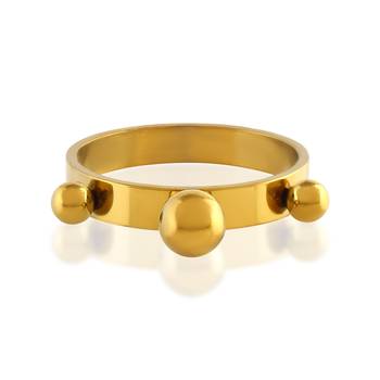 Memoir brass gold fashion finger ring men women 3