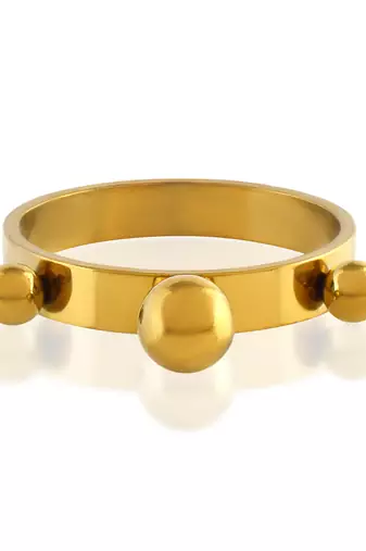 Memoir brass gold fashion finger ring men women