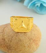 Memoir brass 24kt gold men fashion jewellery finger ring