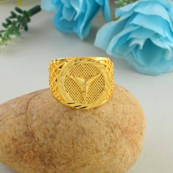 Memoir brass gold fashion finger ring men women 1