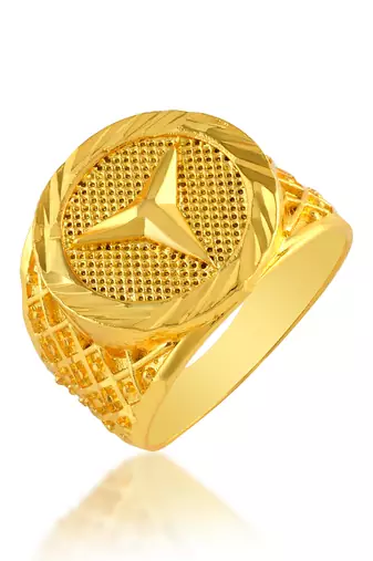Memoir brass gold fashion finger ring men women