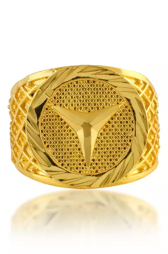 Memoir brass gold fashion finger ring men women