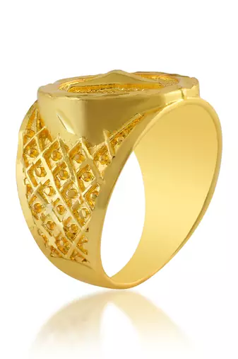 Memoir brass gold fashion finger ring men women