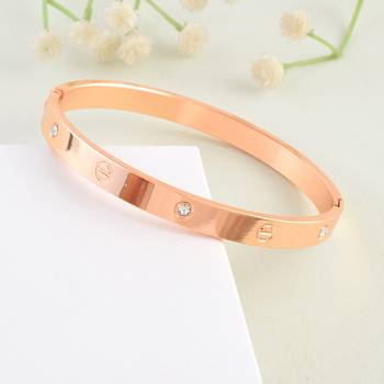 Memoir pure copper cz designer openable cuff kada men women 1