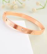 Memoir pure copper cz designer openable cuff kada men women