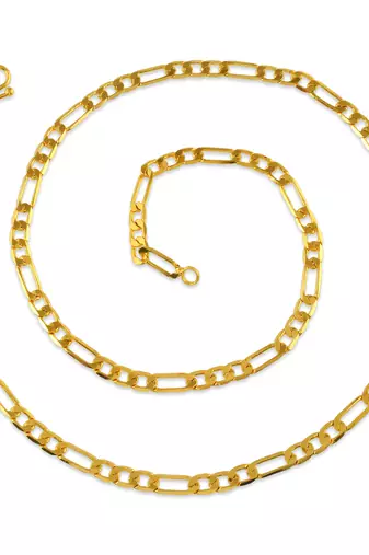 Memoir brass micron gold chain for men women