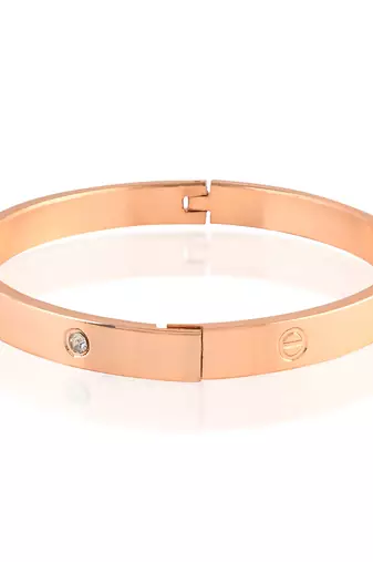 Memoir pure copper cz designer openable cuff kada men women