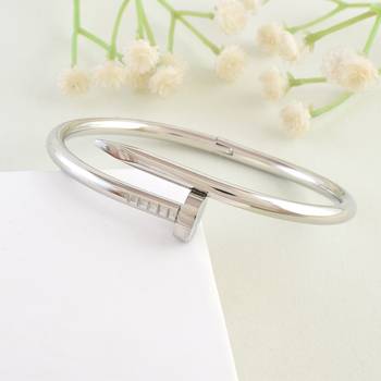 Memoir stainless steel nail design free size openable fashion kada men 1