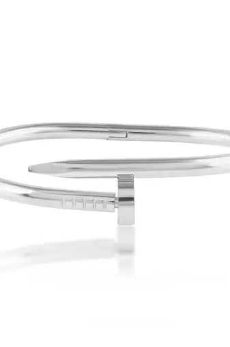 Memoir stainless steel nail design free size openable fashion kada men