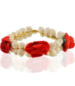 Memoir artificial mogra and rose gajra juda veni hair accessory women