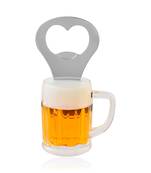 Memoir acrylic beer mug design bottle opener