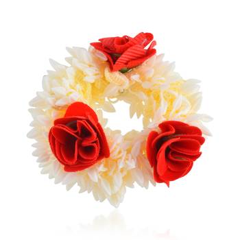Memoir imitation jasmine with rose elastic gajra veni hair accessory women 1