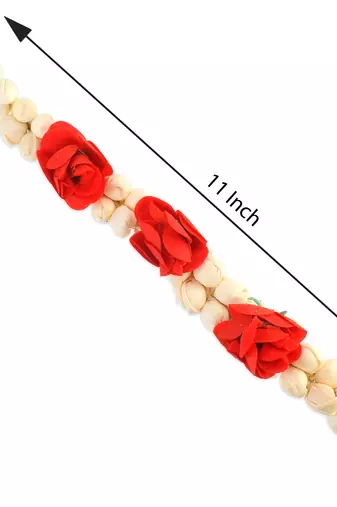 Memoir artificial mogra and rose gajra juda veni hair accessory women