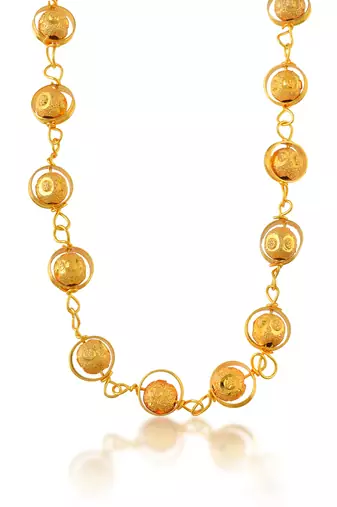 Memoir brass gold handmade necklace chain women