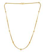 Memoir brass micron gold 24kt chain for men women