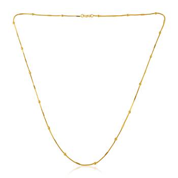 Memoir brass 24kt micron gold thin sober chain men women 1
