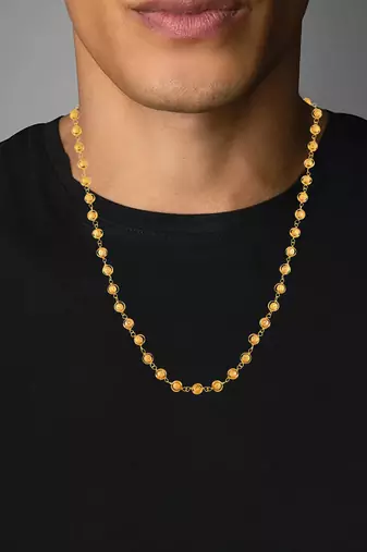 Memoir brass gold handmade necklace chain women