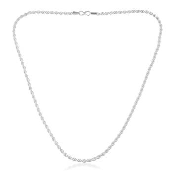 Memoir brass silver plated rope design chain men women 1