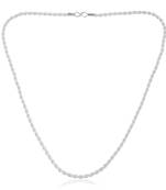 Memoir brass silver plated rope design chain men women