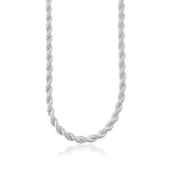 Memoir brass silver plated rope design chain men women 2