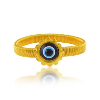 Memoir golden elastic evil eye bracelet for men women 1
