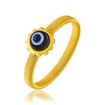 Memoir golden elastic evil eye bracelet for men women 2