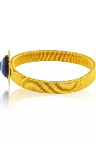 Memoir golden elastic evil eye bracelet for men women