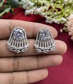 Ad cubic zirconia crystal studs | monalisa stone indian jewelry
