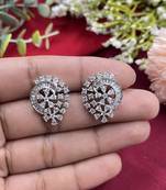 Sparkling american diamond crystal stud earrings