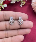 Classic cubic zirconia stud earrings