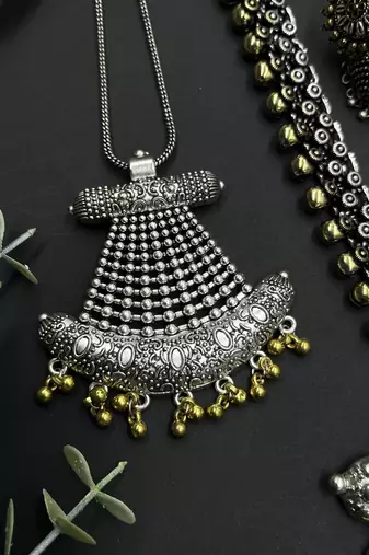 Indian handmade oxidized dual tone jewelry combo set of 6