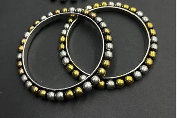 Oxidized dual tone temple jewellery combo set for woman 4
