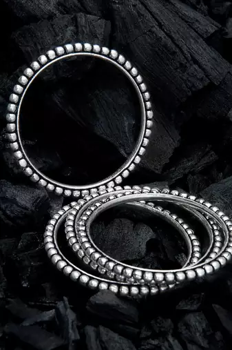 Oxidized indian silver jewelry set - navaratri, eid , diwali festive jewellery