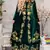Green Velvet Wedding Kaftan Handcrafted Aari Embroidered Work Stitched Party Wear Dresses