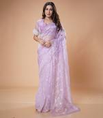 Purple elegant saree