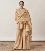 The Gold Silk Tissue Chanderi Dupatta