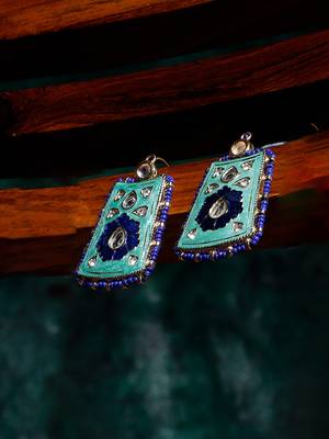 Neelkanth glow drop earring 2
