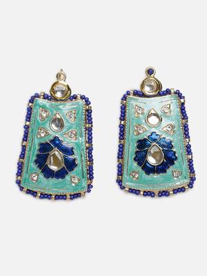 Neelkanth glow drop earring 3